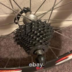 Zipp 808 Carbon wheelset with Skewers tires Rear Wheel Needs To Be Reglued