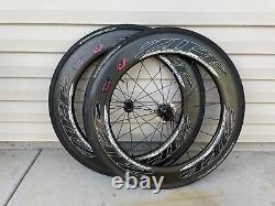 Zipp 808 Firecrest Carbon Clincher Rim Brake Wheelset. 9-10speed