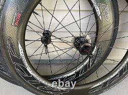 Zipp 808 Firecrest Carbon Clincher Rim Brake Wheelset. 9-10speed