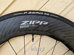 Zipp 858 Nsw Tubeless Disc-brake Wheelset Carbon Black New