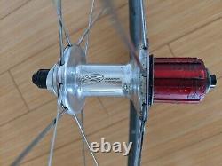 Zipp Firecrest 404 Clincher Rim Brake Wheelset, 700c, QR, 1 rear spoke damaged