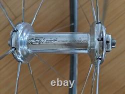 Zipp Firecrest 404 Clincher Rim Brake Wheelset, 700c, QR, 1 rear spoke damaged