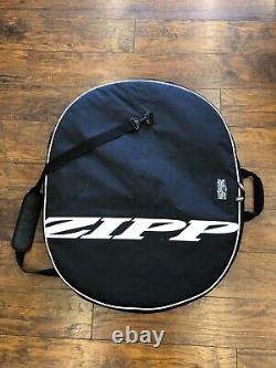 Zipp Super 9 Disc Wheel Track Tubular With Shimano 14t Cog & Zipp Carrying Bag